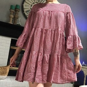 🍎 Zara Gingham Dress 🍎